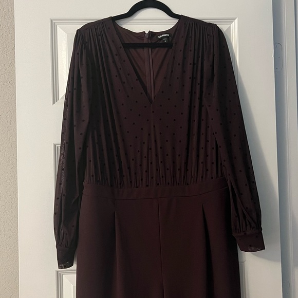 Express, Plum jumpsuit, Size XL, worn once - Picture 2 of 4